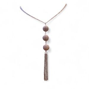 Silver Tassel Necklace